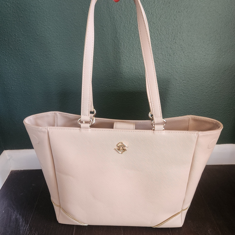 Glass Ladder & Co Michelle Cream Tote Bag